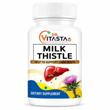 Dr. Vitasta Milk Thistle Capsules — Silymarin 300mg for Liver Protection & Detox